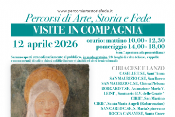 Locandina evento "VISITE IN COMPAGNIA - Percorsi di Arte, Storia e Fede"