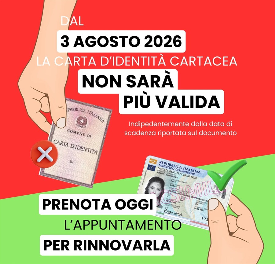 Nuove regole Carta d'Identità Cartacea